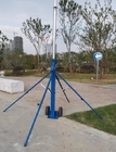 Push-up Telescopic Mast 3--18m  lightweight antenna mast  with tripod stand trolley base