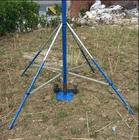 portable telescopic mast  aluminum  mast hand push up 6m high light weight antenna mast