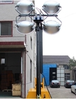 4*400w emergency lighting 9m telescopic rod portable generator sports stadium mobile flood light towers