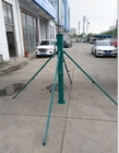 heavy duty 2mm wall 6063 aluminum tube 6-18m telescopic mast with tripod stand and trolley base