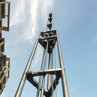 برج شعرية hand winch 15m telescopic antenna tower lattice tower aluminum tower light weight portable 8 sections