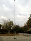 tv antenna mast pole 6m 9m aluminum mast light weight telescoping pole  hand push or winch up