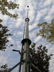 New version telescopic mast 6m 9m aluminum mast light weight telescoping pole  hand push or winch up