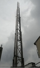 self support aluminum tower 65ft 20m 10 sections telescopic antenna tower lattice tower aluminum light weight