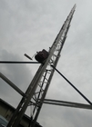 self support aluminum tower 65ft 20m 10 sections telescopic antenna tower lattice tower aluminum light weight