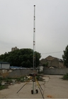 telecom tower winch up lattice tower sectional aluminum lattice tower wire guyed  9m  6 sections portable