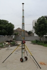 transmission line steel tower 30ft portable telecom tower winch up lattice tower wire guyed  9m 6 sections portable