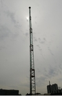 power transmission tower guyed aluminum tower 70ft 25m 10 sections telescopic antenna tower lattice tower