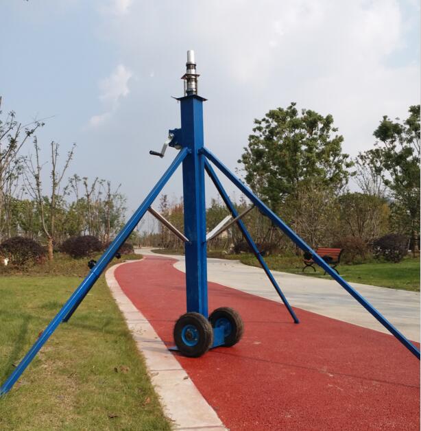 30ft-winch-up-light-tower-aluminum-telescopic-lighting-mast-9-meter