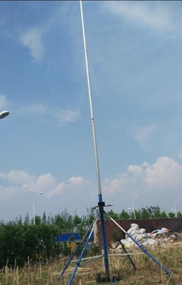 hard aluminum alloy tube mast with wireless control pan-head 6 m ground based telescopic mast photography