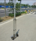 2mm wall 6063 aluminum tube 6-18m telescopic mast with tripod stand