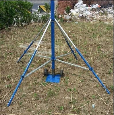 mast and pole stand 1.2--2m adjustable legs 6063 alu alloy tube aluminium tripod 3 and 4 legs