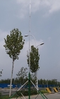 guyed aluminum telescopic mast antenna pole  6 meter 18 meter telescopic antenna tower with trolley base