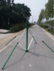 2mm thickness aluminum   6-15m telescopic antenna towers and lightweight antenna mast with tripod stand