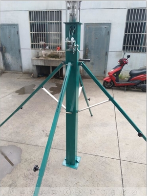 portable light tower 6m high 20ft telescopic mast pole light 200W*4 LED light outdoor light tower