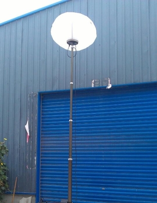 6m portable light tower winch up telescopic mast lighting tower-ground mounting tripod LED lamp head