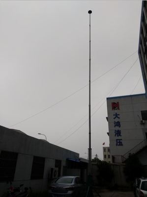 light weight aerial photography mast 6m, 9m, 12m, with tripod wheel trolley customized color and logo