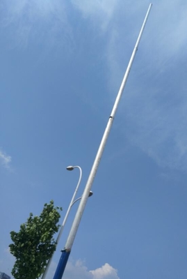 portable 30ft antenna telescopic mast aluminum mast hand push up 9m high light weight antenna mast