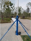 টেলিস্কোপিক মাস্ট telescopic mast 6m 9m aluminum mast light weight telescoping pole  hand push or winch up