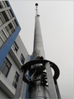 воздушна фотографија јарболот light weight 2mm wall 6063 aluminum tube 6-18m telescopic mast with tripod stand