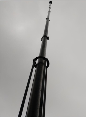 telescopic mast sectional mast 50 foot telescoping antenna mast 15m aluminum tower China ow price mast