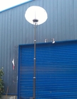 portable light tower 6m with LED lam head 500W *2 hand winch up aluminum telescopic mast tower