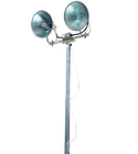 portable 20ft to 40ft  telescoping aluminum mast light tower 6m mobile tripod mast winch up 800W