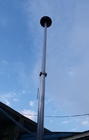 35 feet Light weight Push Up or winch  telescoping antenna mast light tower mast with tripod