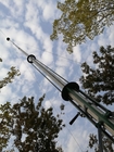 New Version 12 meter telescopic mast hand winch mast for light tower CCTV monitor pole light weight tower antenna mast