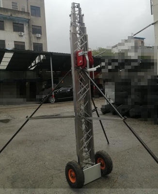 portable self support winch up 50ft telescopic lattice tower aluminum lattice tower antenna mast telescoping tower