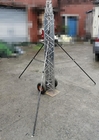 telescopic antenna mast portable 6m 9m aluminum mast light weight telescoping pole  hand push or winch up