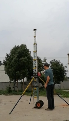 lattice steel tower power transmission tower guyed aluminum tower 70ft 25m 10 sections telescopic antenna tower