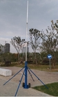 telescopic antenna mast portable 6m 9m aluminum mast light weight telescoping pole  hand push or winch up