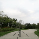 guyed mast with 3/4 legs tripod trolley based 2mm wall 6063 aluminum tube 6-18m high