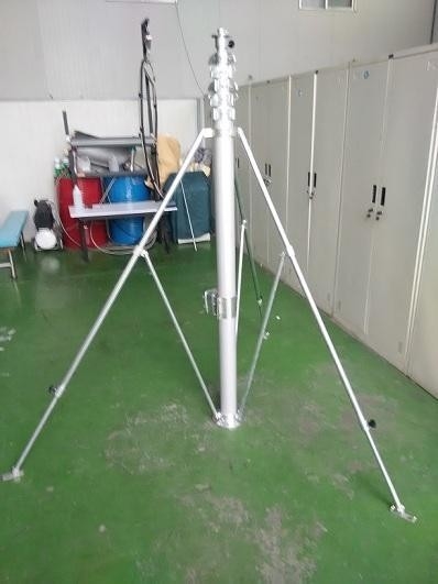 6063 alu alloy tube aluminium tripod with 2m adjustable legs For WiFi, Portable Antennas, Elevated Photos