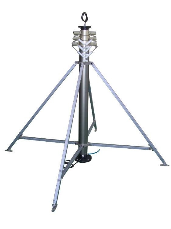6--16m telescopic antenna towers and lightweight antenna mast 2mm wall 6063 aluminum with tripod stand