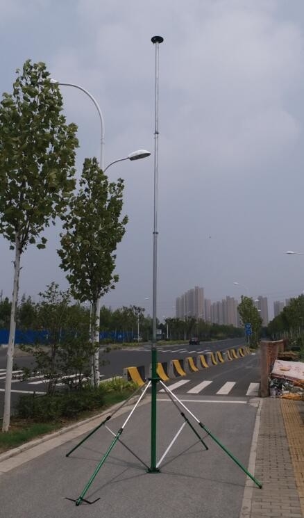 kamera endzone 6-9 m ground based telescopic mast photography sport video mast endzone camera China made