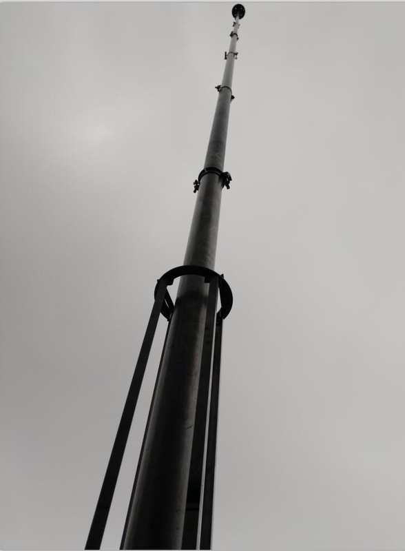 аэрофототүсірілім дөңгелегі 9 meter 30ft pole aerial photography equipment  Telescoping Mobile Video Surveillance Mast