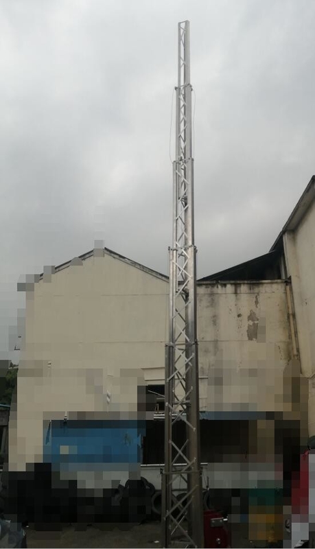 portable winch up 40ft telescopic lattice tower aluminum lattice tower guyed tower outdoor antenna tower