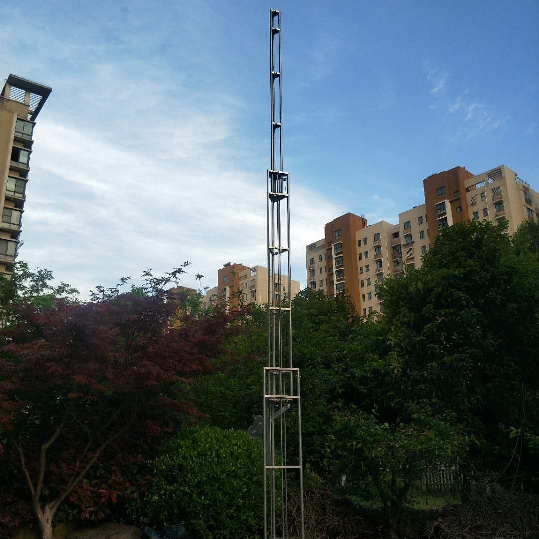 shtylla teleskopike 12m telescopic antenna tower steel tower light weight portable lattice tower