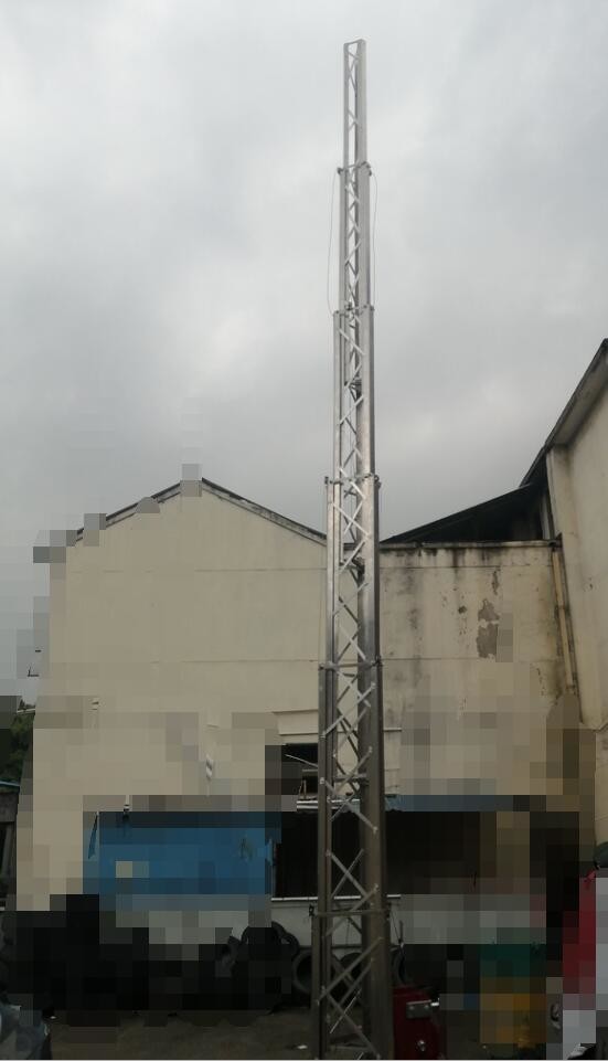 telescopic antenna mast portable winch 30m 11 sections telescopic antenna tower lattice tower